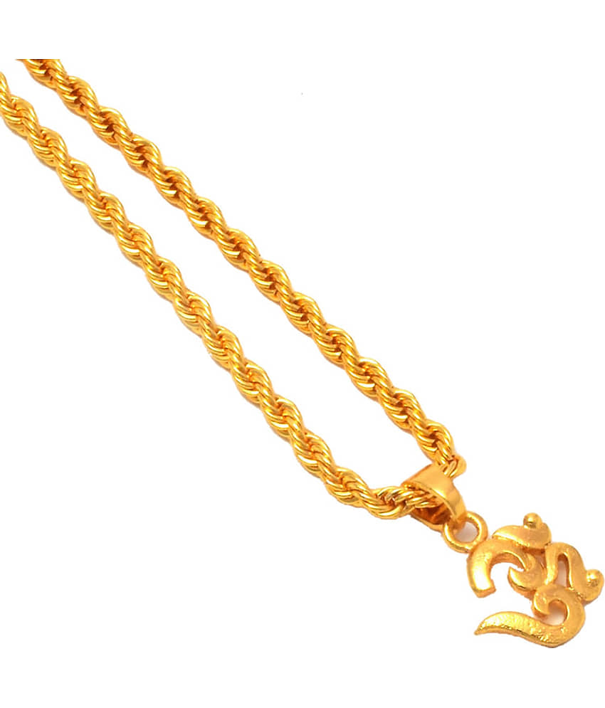 Jewarhaat - Golden Pendant ( Pack of 1 ) view 2