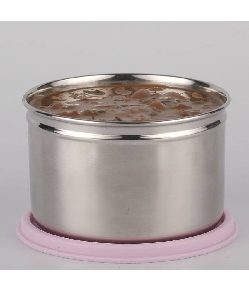 Generic 500ml Stainless Steel Pink Food Container ( Set of 1 ) view 2