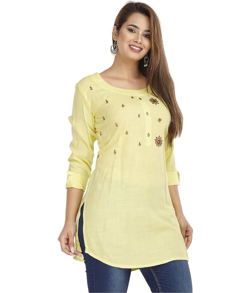 Rayon Short Kurti For Women (Pack of 1) view 2
