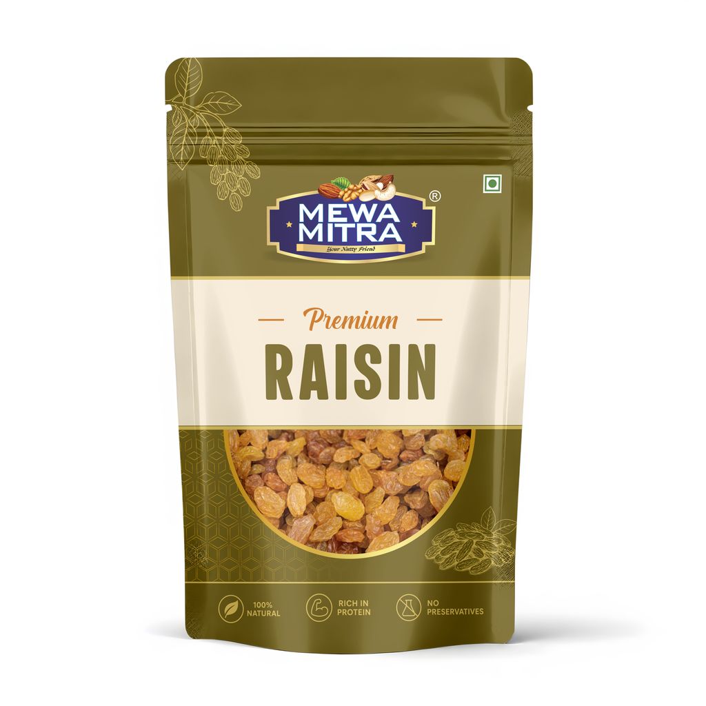MewaMitra Premium Raisins 250g | Golden Kishmish | Naturally Sweet Dry Fruits