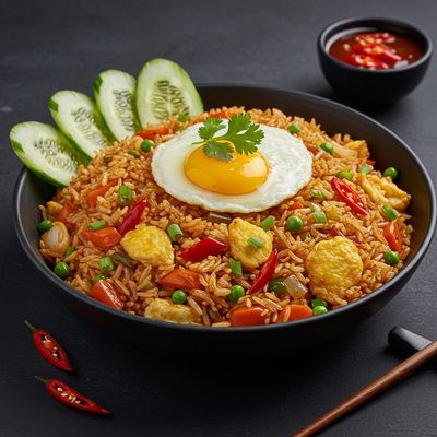 Egg Schezwan Rice