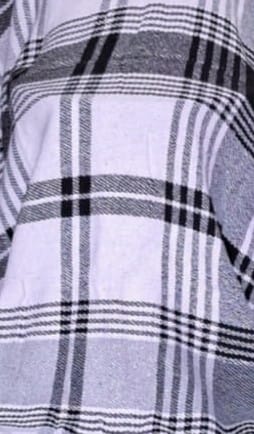PASHANMO Handwoven Cotton Throw Blanket – Broad Checks, 50" x 60" view 2