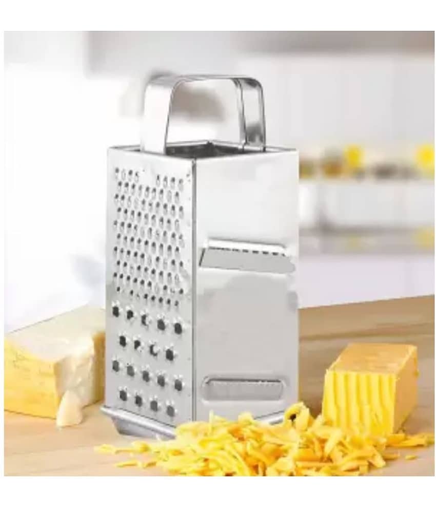 OC9 Silver Stainless Steel 8 in 1 Grater+Potato Masher ( Set of 2 ) view 2