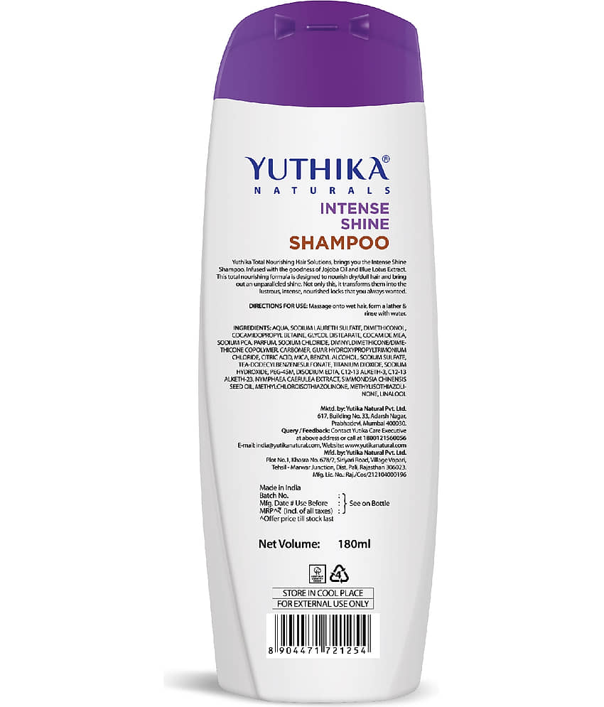 Yuthika Naturals Total Nourishing Hair Solutions Shampoo Intense Shine 180ml view 2