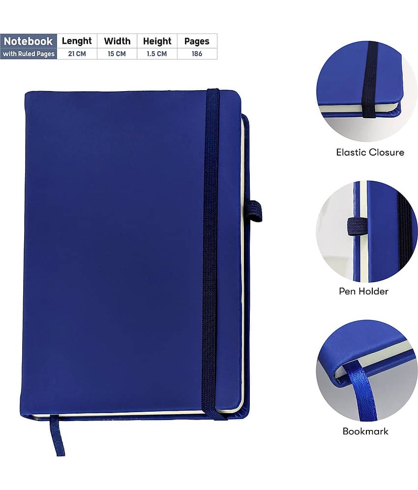 UJJi Doctor Logo Printed Blue Click Metal Pen & Notebook for Doctors Set view 2