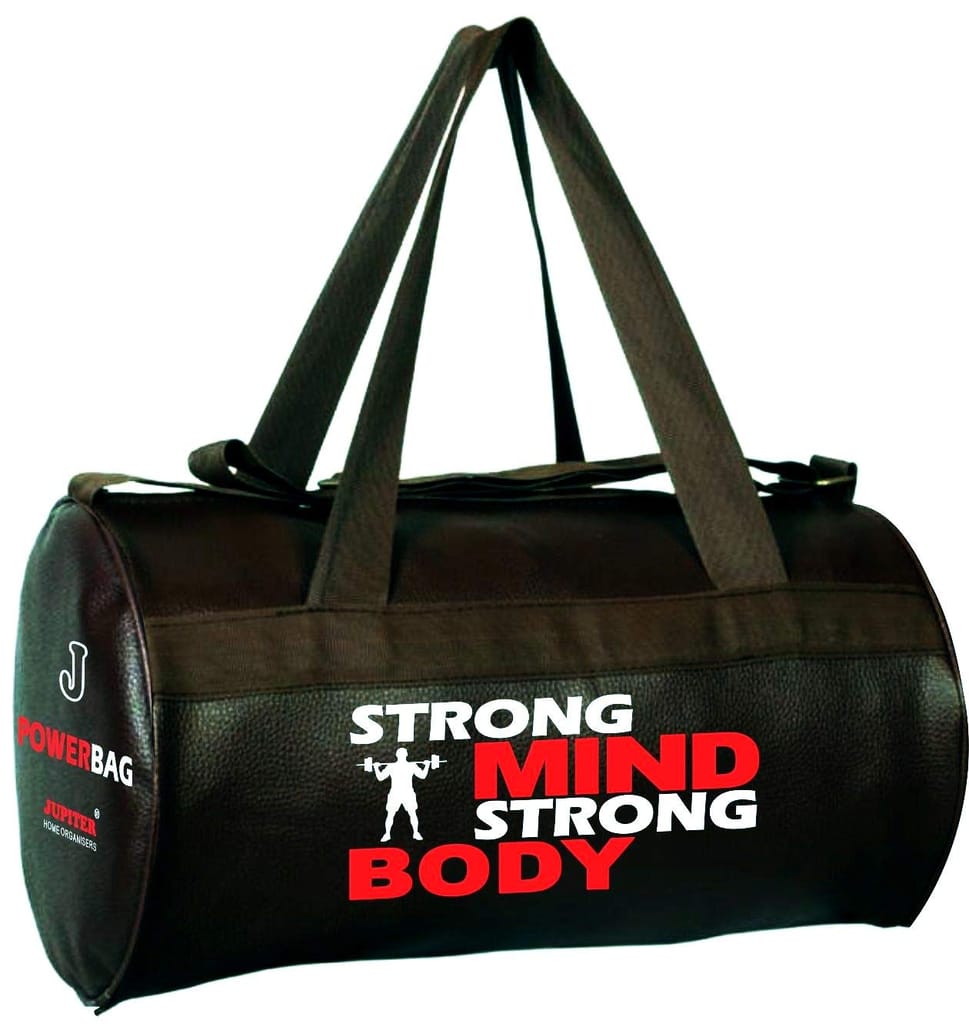 Jupiter Gym Bag L-BK, Leatherette Duffel Bag, Power Bag - Black view 2
