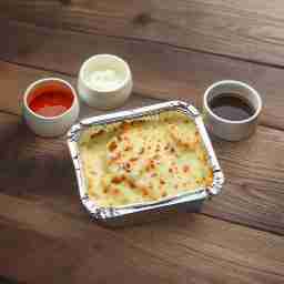 Corn Cheese Baked Momos
