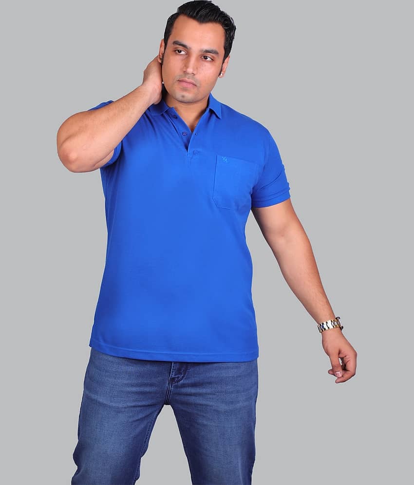 Xmex Pack of 1 Cotton Blend Regular Fit Solid Half Sleeves Men's Polo T Shirt ( Mustard )