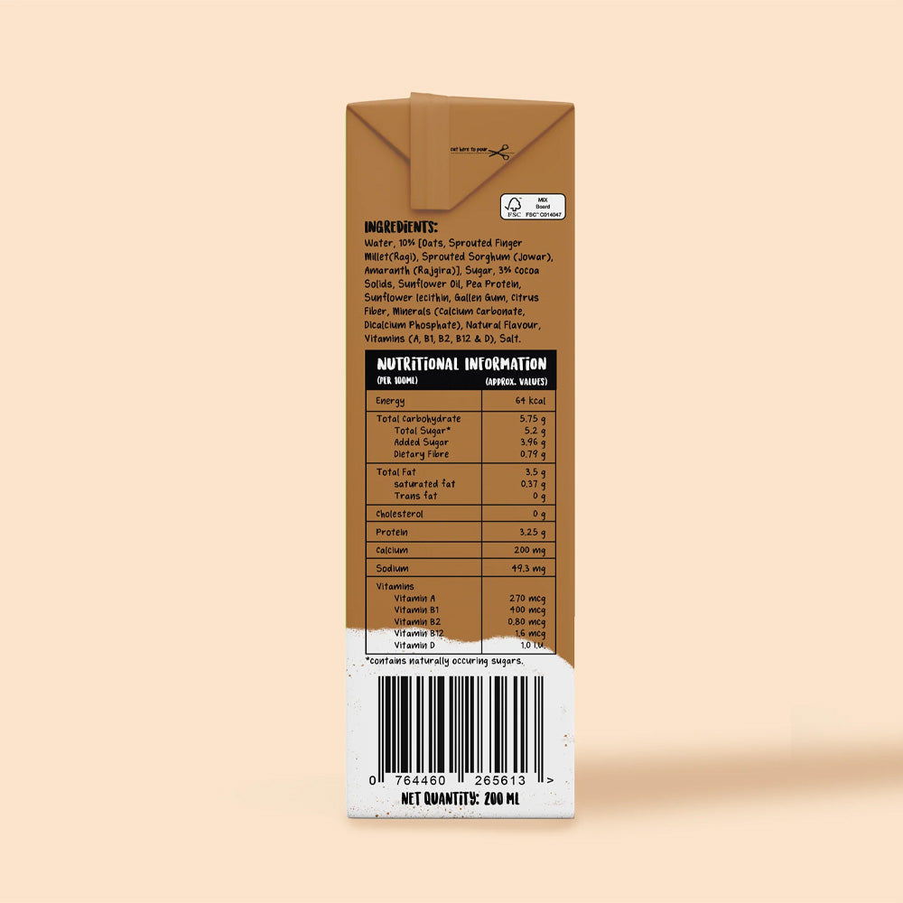 Alt Foods Plant-Based Chocolate Drink, 200 ml - Pack of 4 view 2