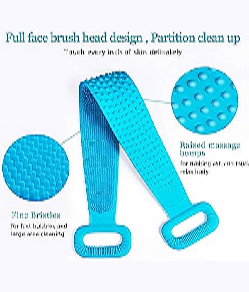 Silicone Body Back Scrubber, Easy to Clean (Pack of 1) Multicolor view 2