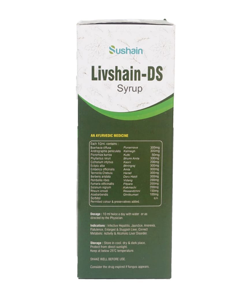 Livshain Ds Syrup For Liver Detox Bottle Of 200 Ml view 2