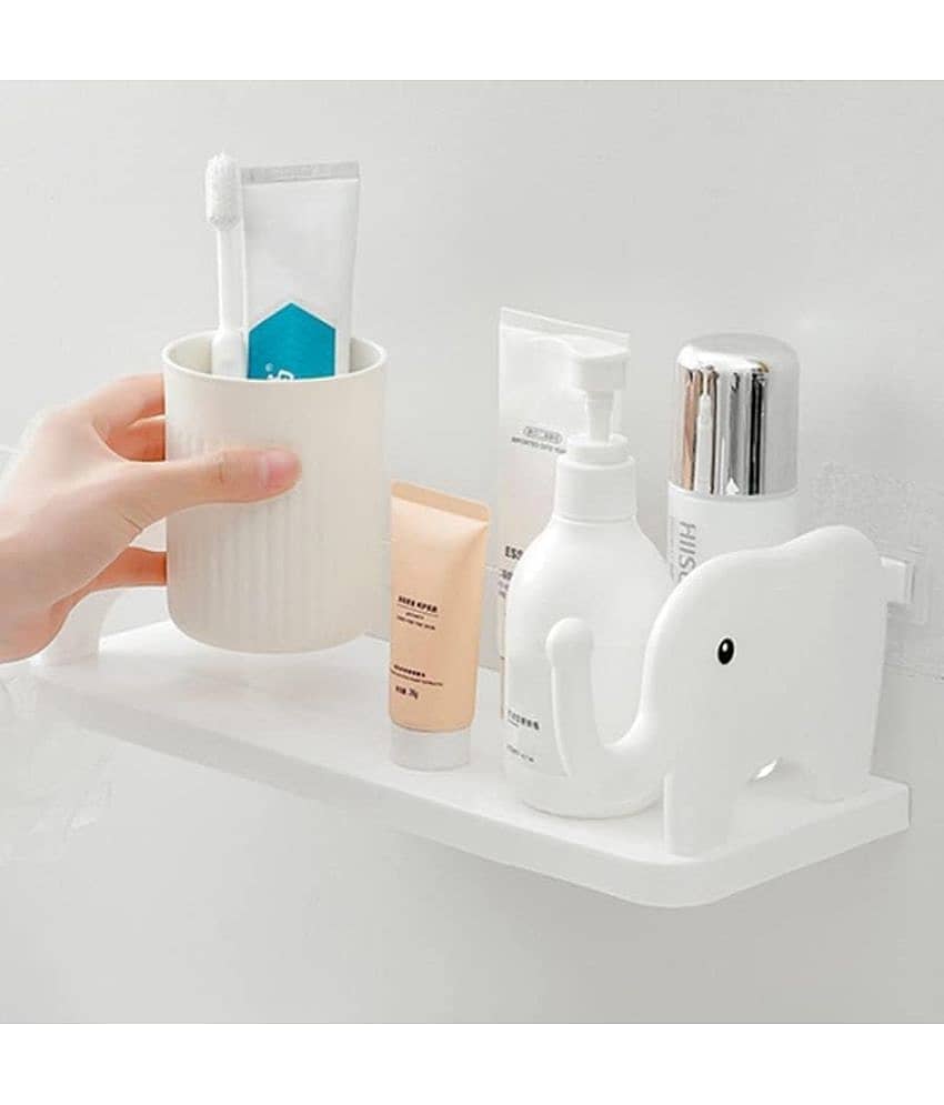 BLUE HOME AND KITCHEN Plastic Wall Hung Shelf