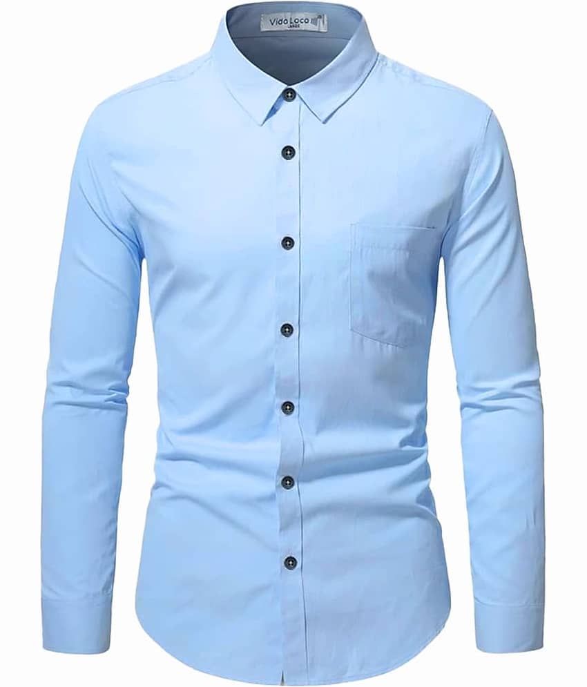 UNI VIBE Cotton Blend Slim Fit Solids Full Sleeves Men's Casual Shirt - Red ( Pack of 1 ) view 2