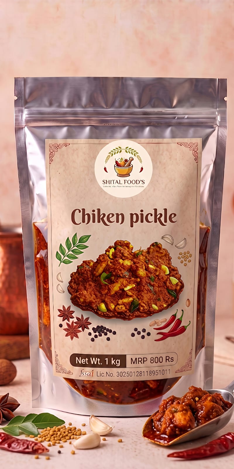 SHITAL FOOD'S Chicken Pickle 1 kg
