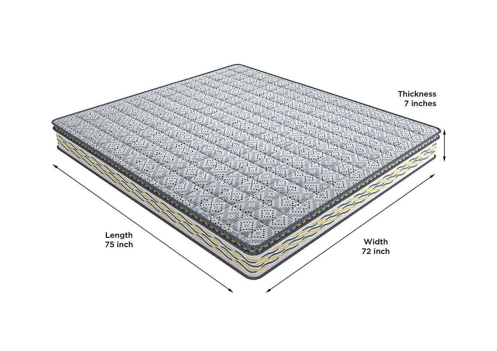 Centuary Pixel Cooling Copper Gel Memory 7 inch High Resilience (HR) Foam Mattress view 2