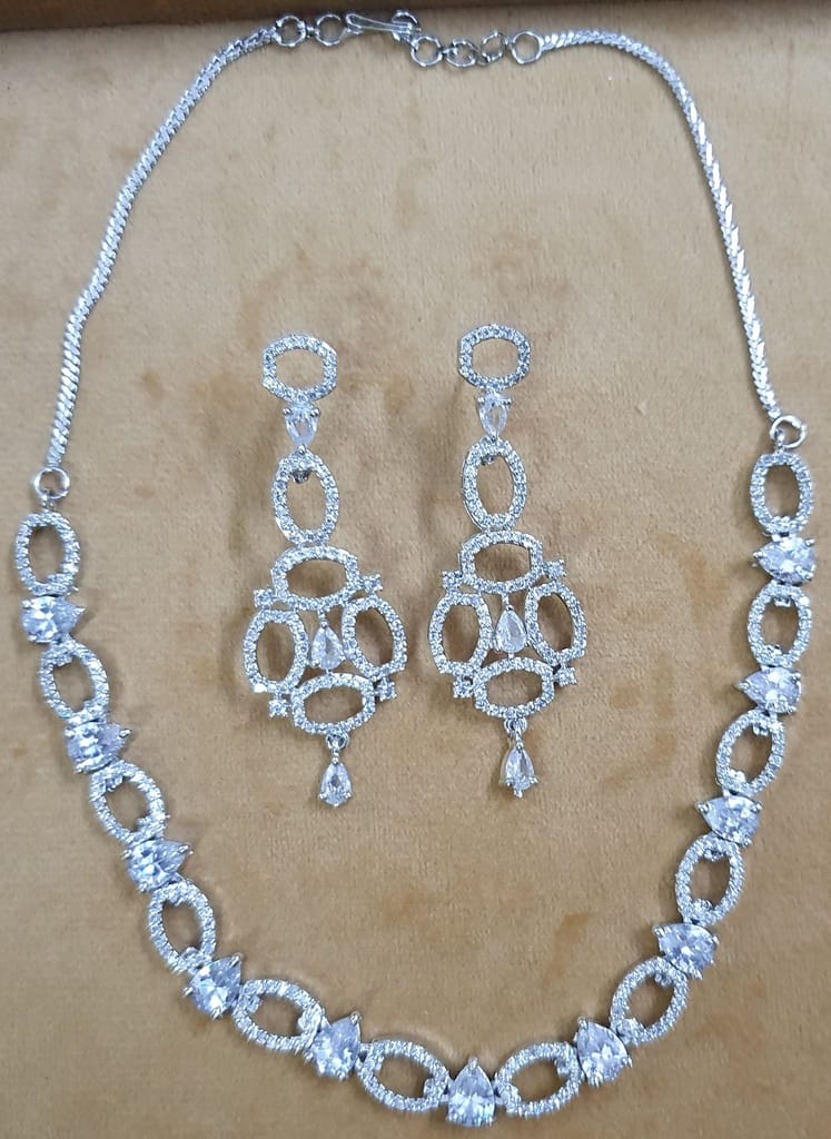 American Diamond Beautiful Necklace view 2