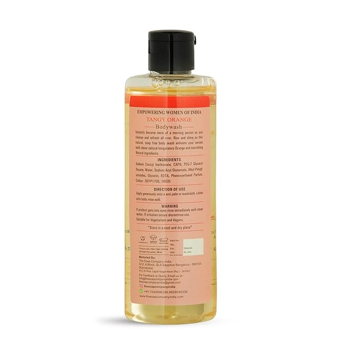 Tangy Orange Body Wash - AWAKEN Body Wash - Sulphate Free, Paraben Free, Eco Friendly - 250 ML view 2