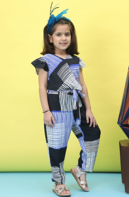 Girls Printed Basic Jumpsuit view 2