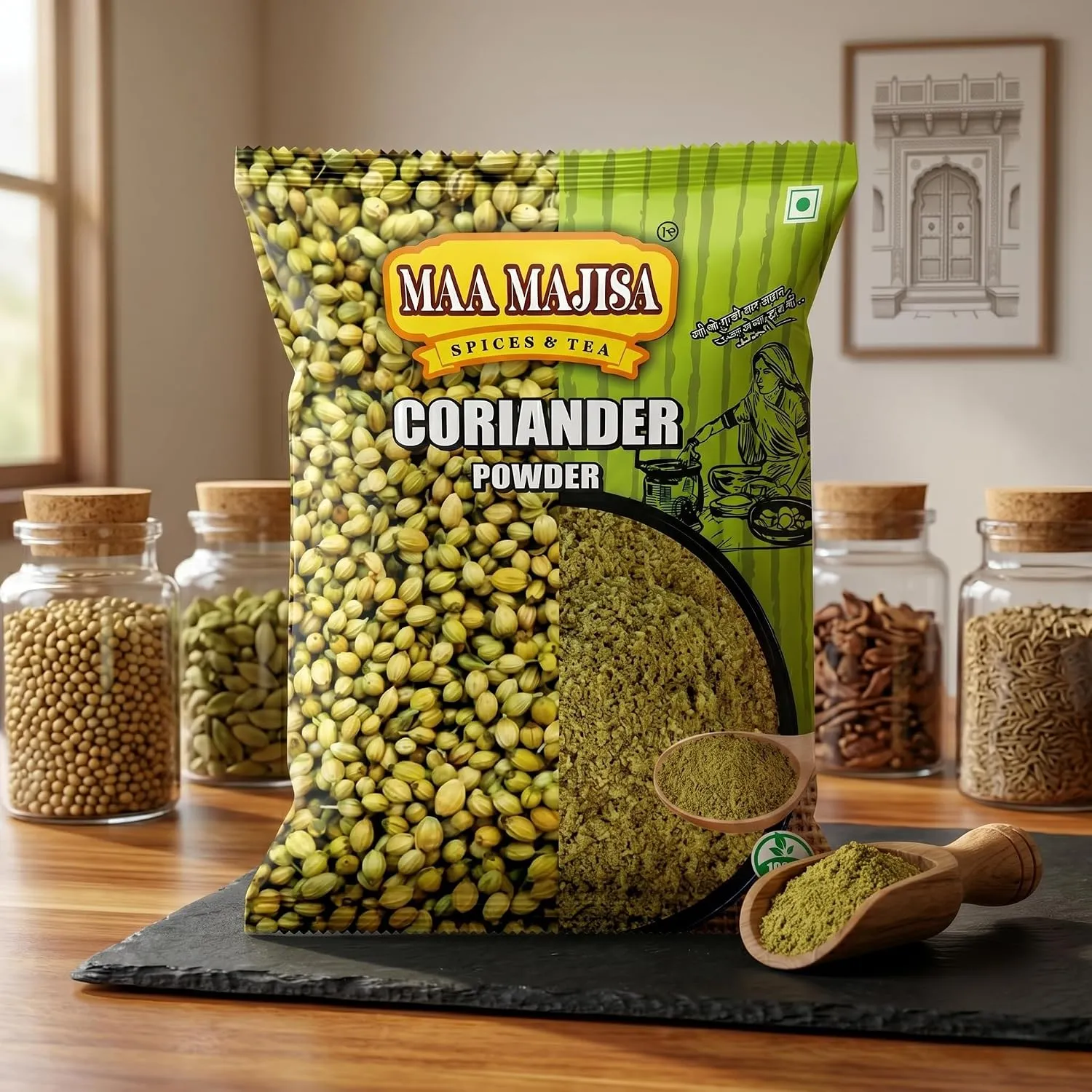 MAAMAJISA Pure Natural Coriander Powder Dhaniya Powder 500GM view 2
