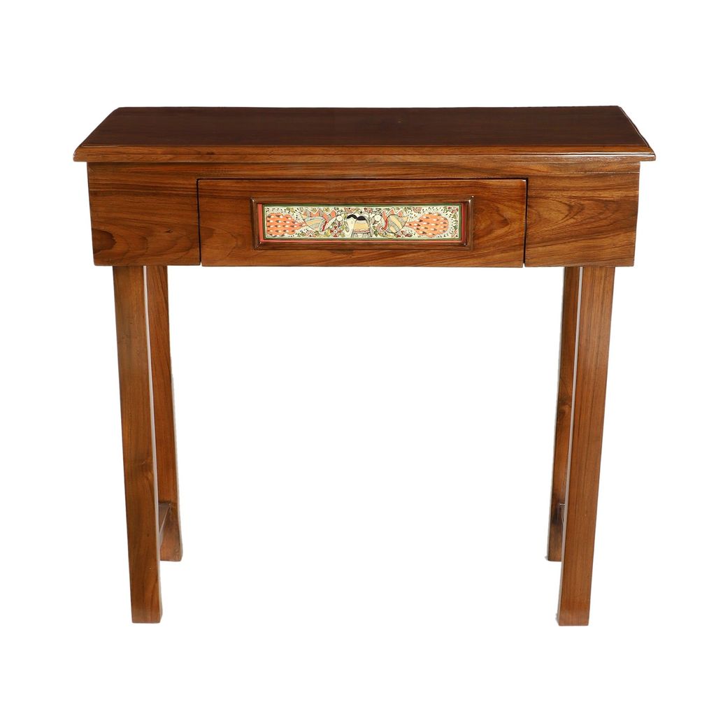 OoNA DAISY RECT AAC290606 Teakwood Sonsole Table view 2