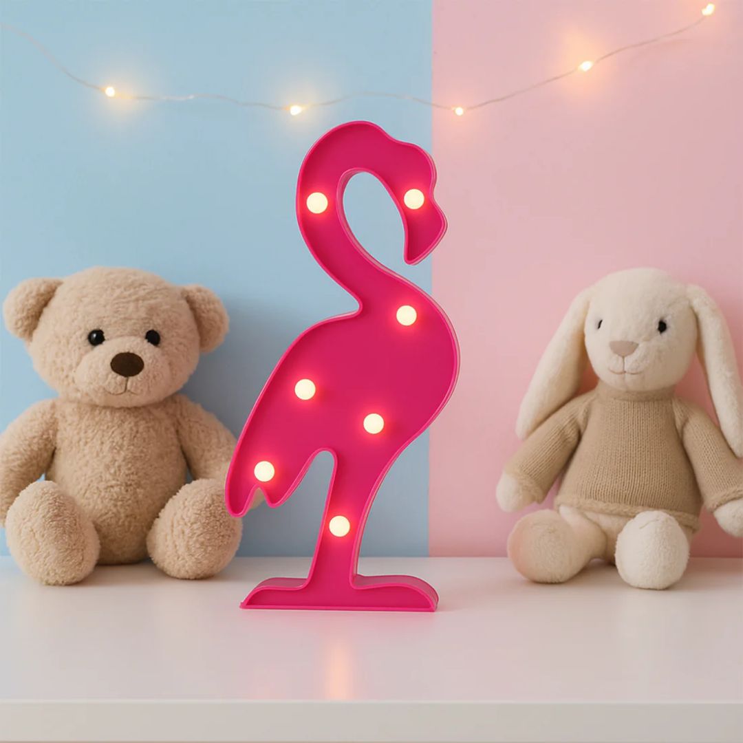 3D LED Night Light Table Lamp for Party Birthday Wedding Atmosphere, Battery Operated Decorative Light Nursery Lamp for Bedroom and Wall Decoration For Children Bedroom Wall, Light (1 Pc or Battery Not Included) view 2