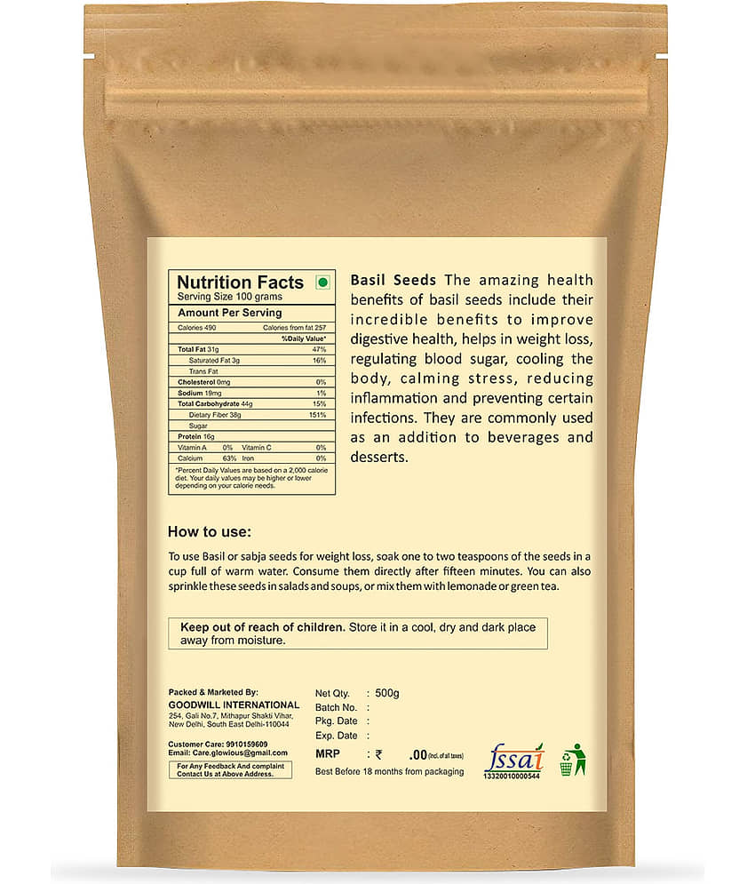 VIBIOUS - Basil Seeds (Pack of 1) view 2
