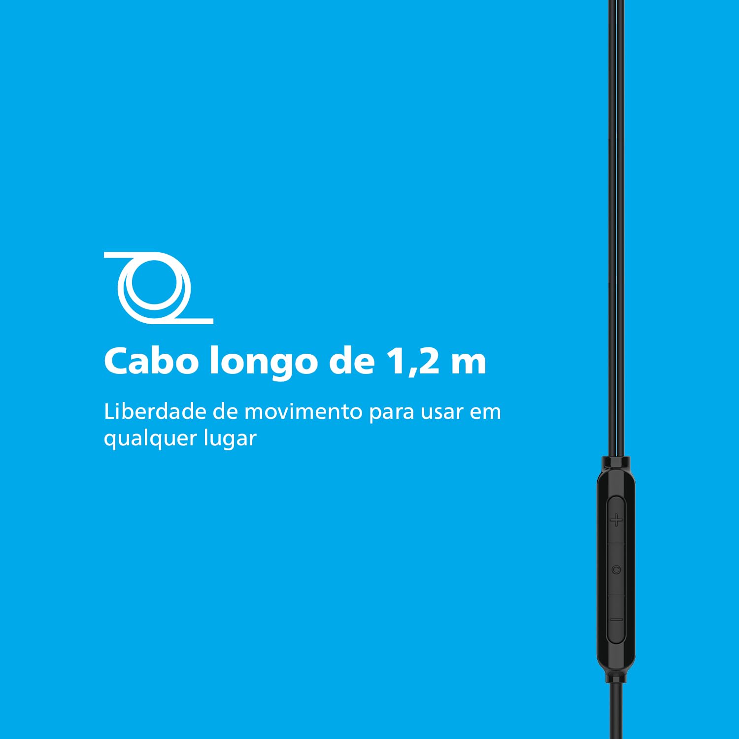 PHILIPS Audio TAE1159BK/00 in-Ear Wired Earphones with C-Type Jack, 10mm Drivers, Inline Mic, Powerful Bass and Clear Sound, Tangle Free 1.2m Cable and 3 x Inter Changeable Ear Tips (Black) view 2
