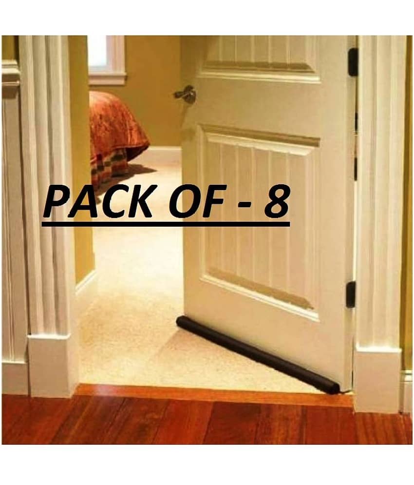 Croon Twin Draft Door Bottom Sealing Strip Guard For Door (Size-42 inch-Pack of 8 ) (Brown) Door Seal