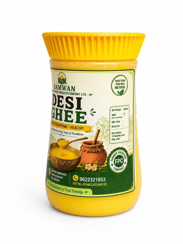 Samwan Desi Ghee (100% Pure & Natural) - 500ml view 2