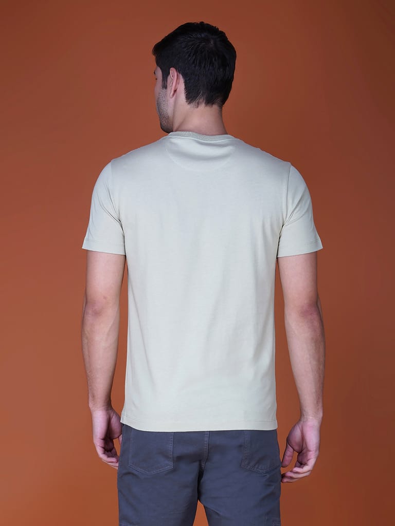 Men's Casual Cotton Jersey Tee Dark Grey view 2