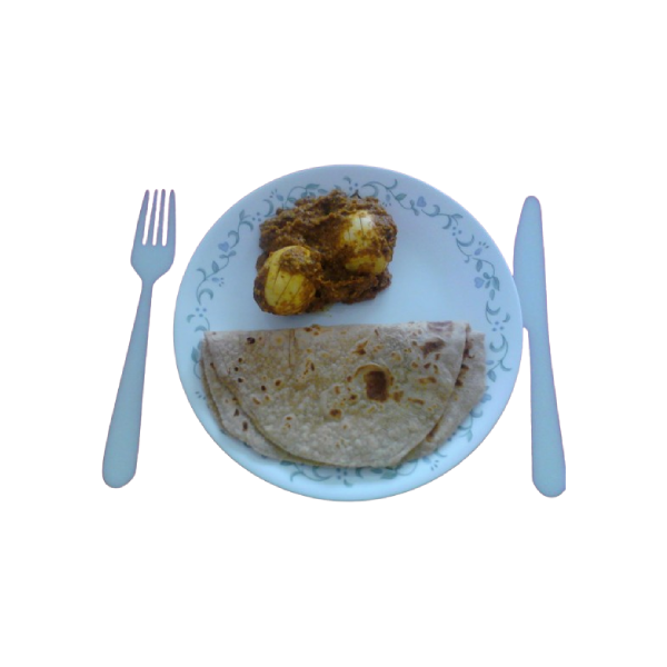 Egg Curry and Chapati
