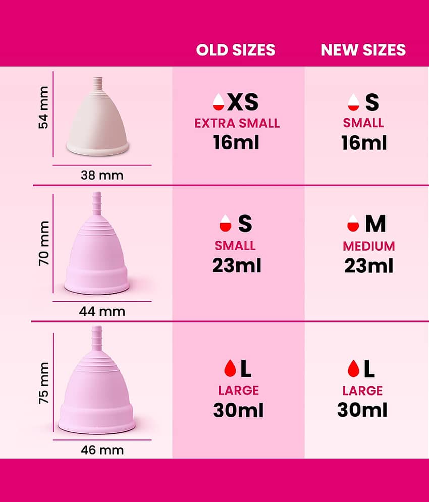 Everteen Silicone Reusable Menstrual Cup Extra Small ( Pack of 2 ) view 2
