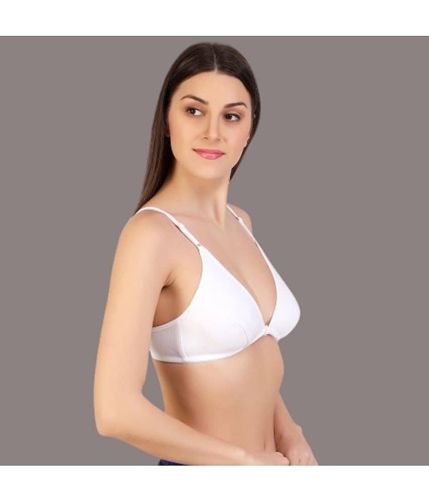 Zourt Pack of 2 Cotton Non Padded Women's Everyday Bra ( Multicolor ) view 2