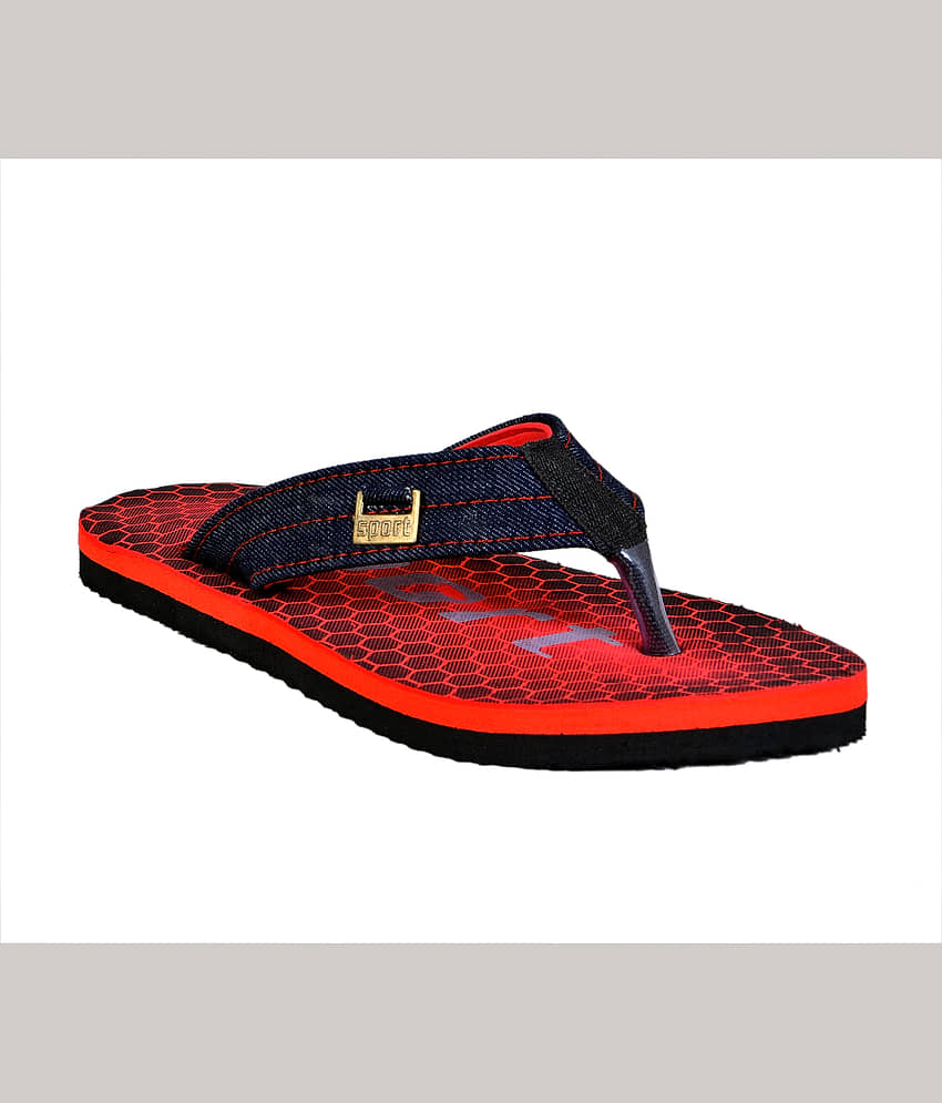 Crazy Bunny - Red Men's Thong Flip Flop view 2