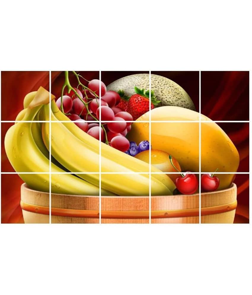 Asmi Collection Fruits for Kitchen Foods & Beverages Sticker ( 56 x 90 cms ) view 2