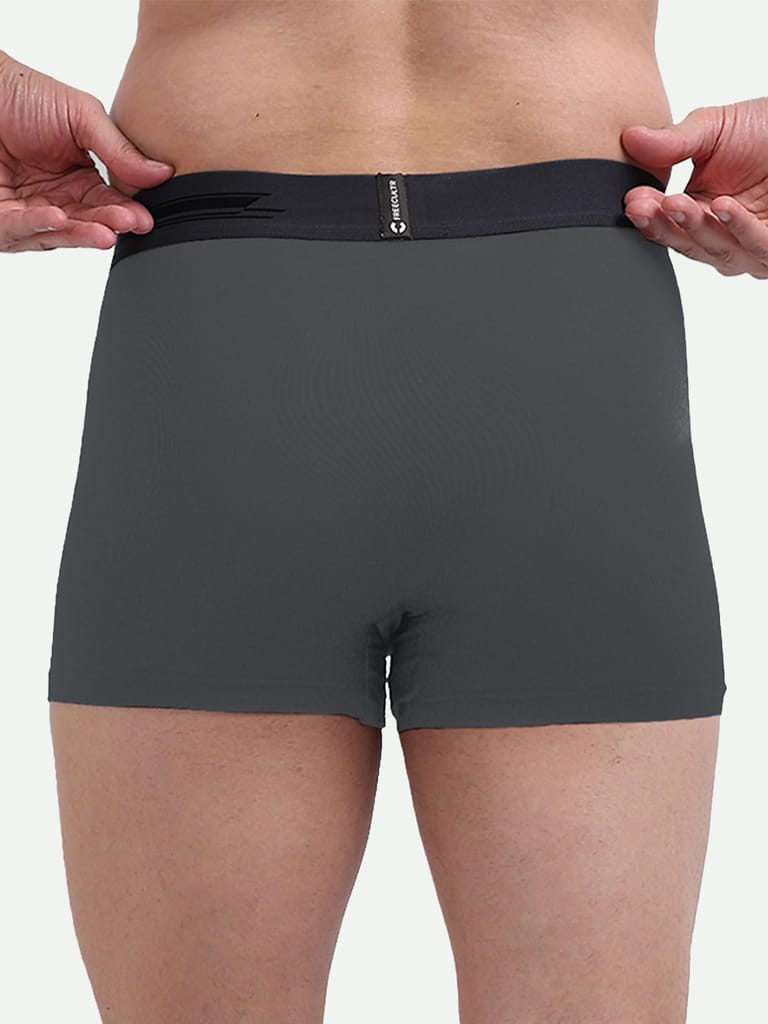 FREECULTR Men's Underwear Anti Bacterial Micromodal Airsoft Brief - Non Itch No Chaffing Sweat Proof-(Xpat & Crux Waistband), Large,Black view 2