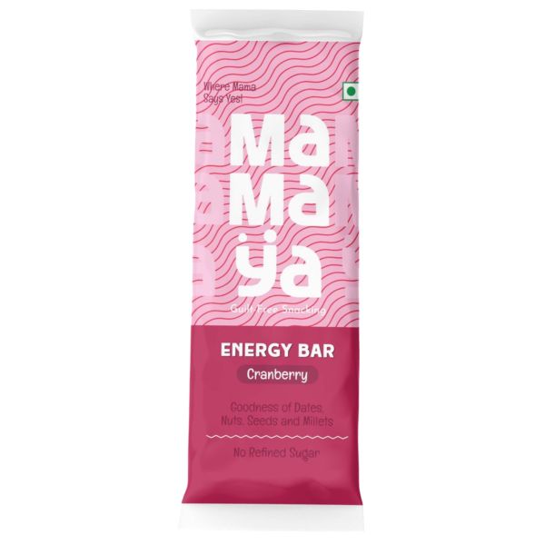 Mamaya Cranberry Energy Bar 40 Gms