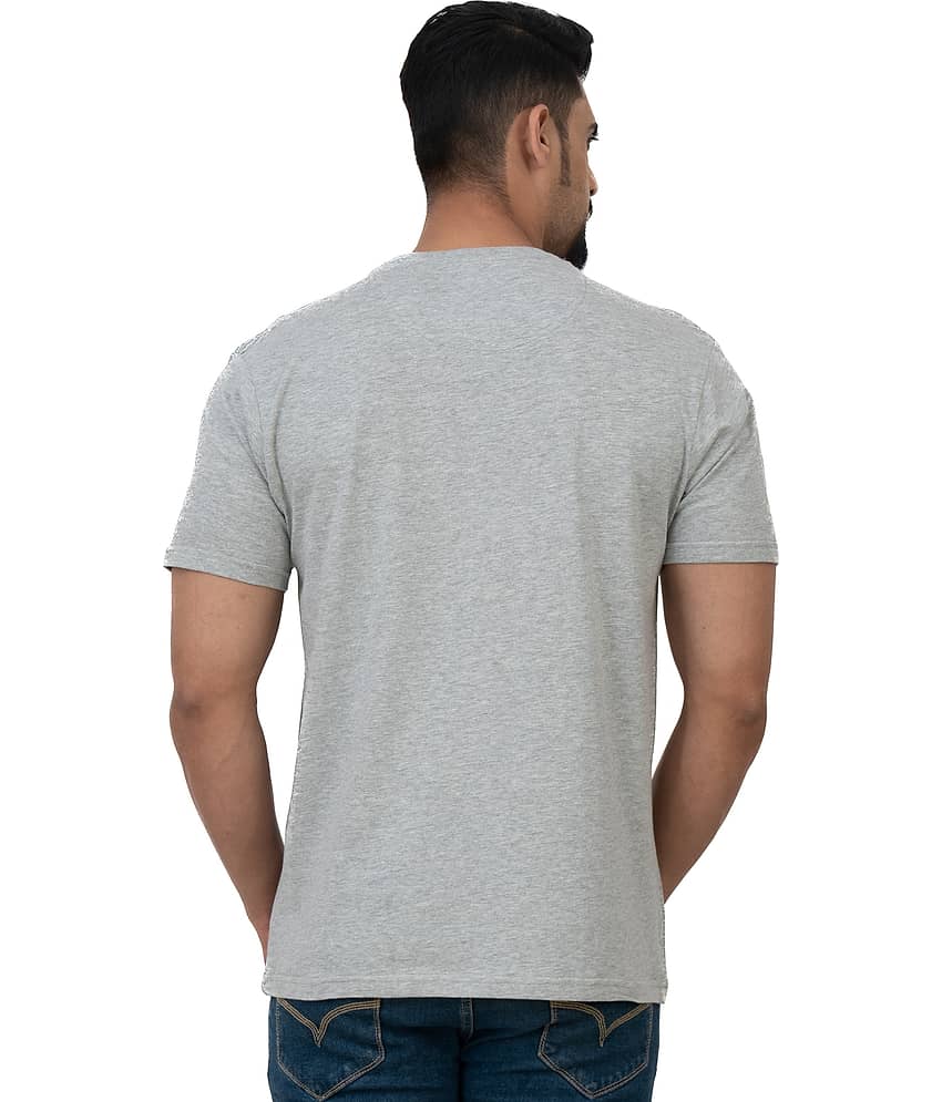 Cotstyle Pack of 1 Cotton Regular Fit Men's T-Shirt ( Grey ) view 2
