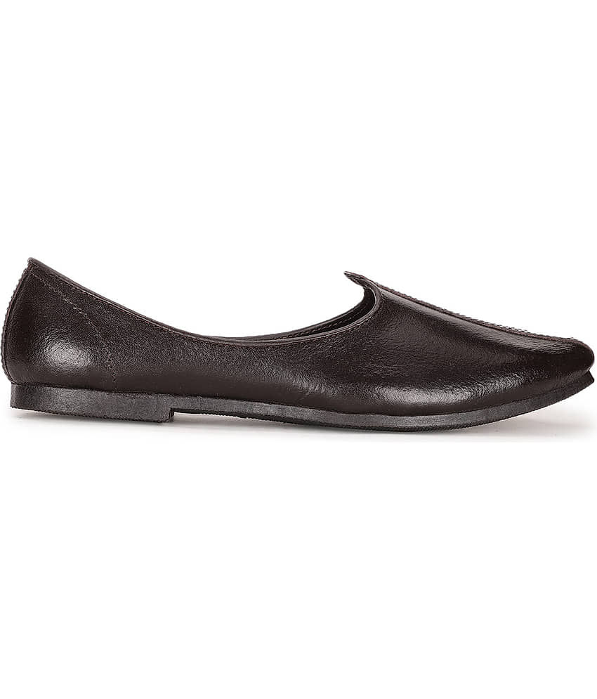 Bata Brown Men's Mojaris view 2