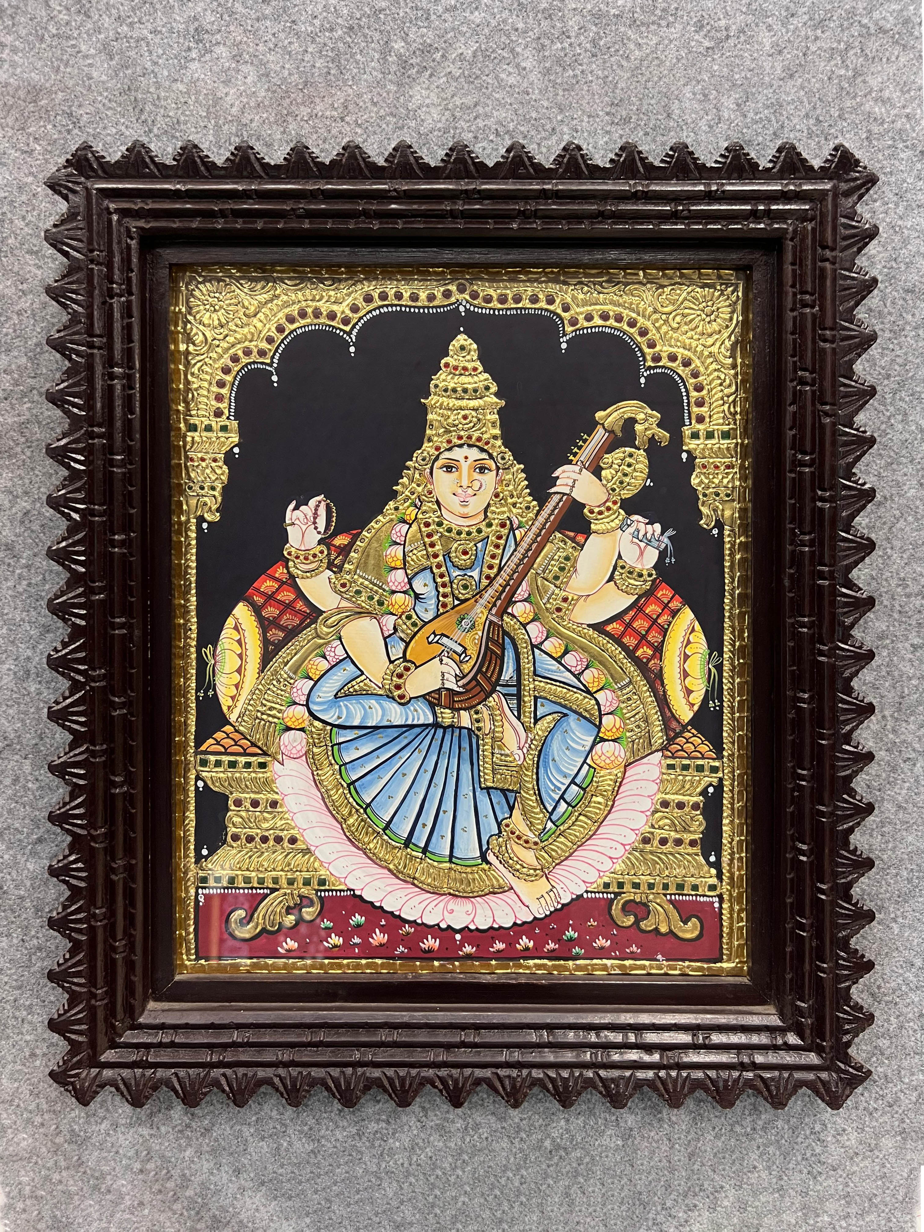 Saraswathi - With Frame 18 x 15 view 2
