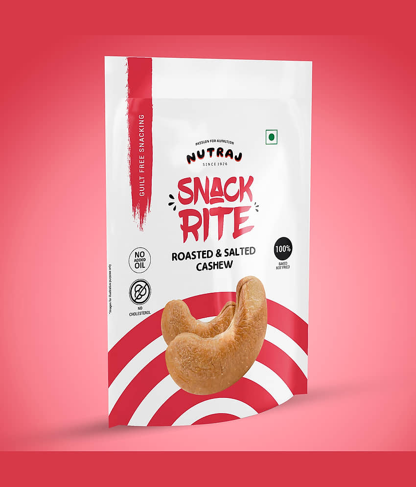 Nutraj Snackrite Cashew R&S W-320 150g | Premium Roasted & Salted Kaju Nuts view 2