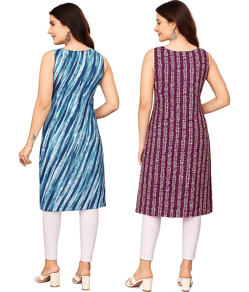 TATHASTU FASHION Women Crepe A-line Dress ( Multicolor ) view 2