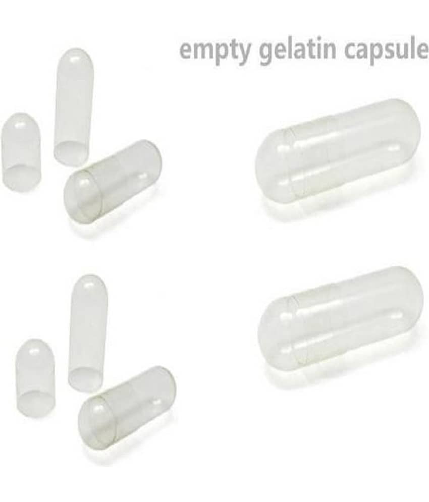 BioMed Empty Gelatin Capsules 00 colorless Capsule 1000 no.s view 2