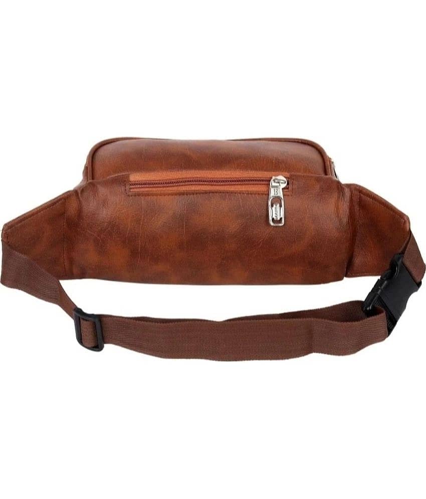 TRANSLUGGAGE Fabric Brown Waist Pouch view 2