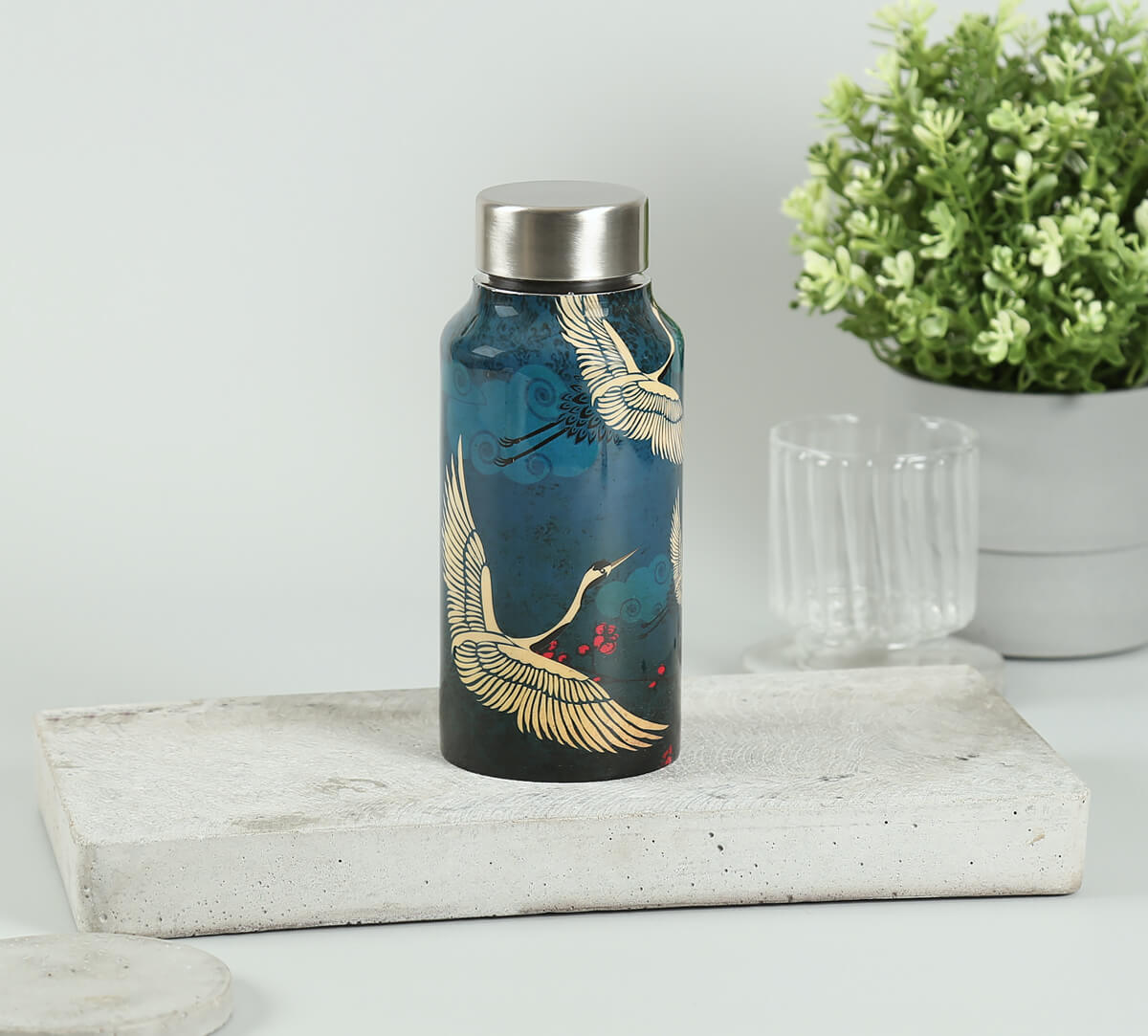 India Circus Legend Of The Cranes Small Steel Bottle view 2
