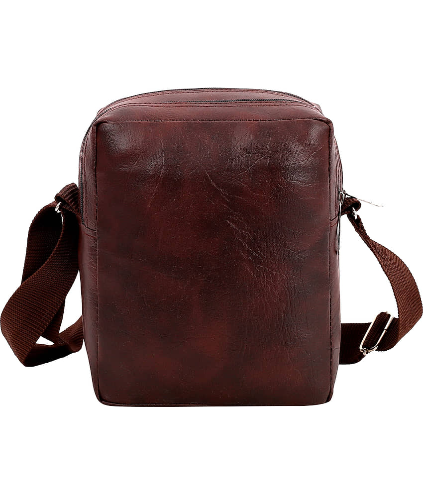 Luggage world 10 Ltrs Brown Sling Bag for Unisex view 2