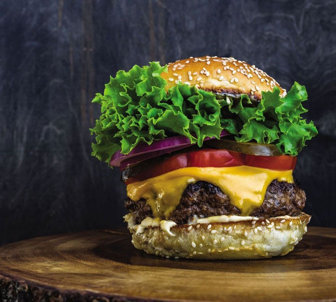 Classic chicken cheese burger