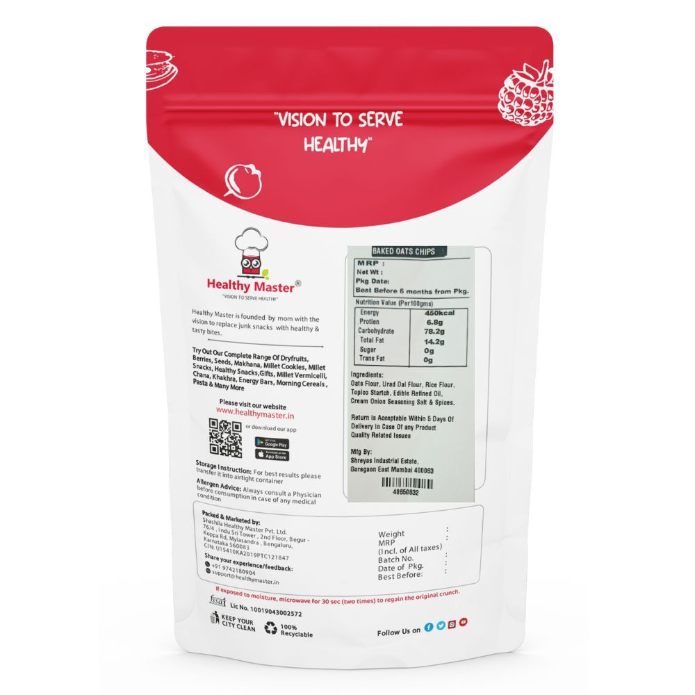 Healthy Master Roasted Cream And Onion Makhana (Fox Nuts), 120 gm Each - Pack of 2 view 2