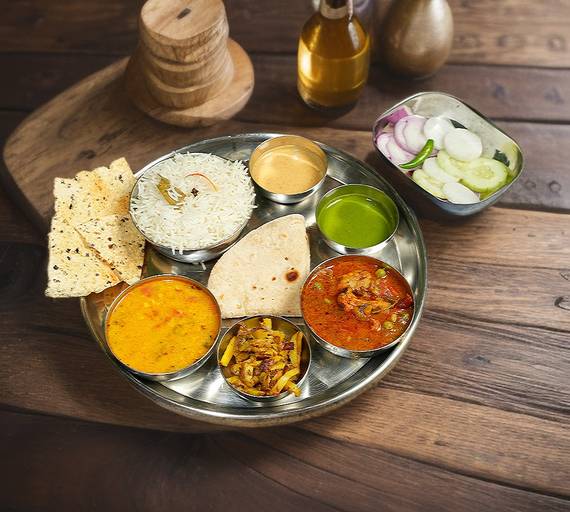 Badi veg thali