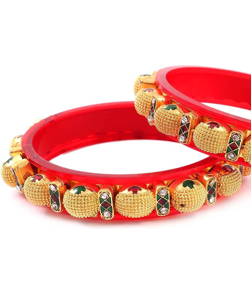 Jewar Mandi - Gold Bangle ( Pack of 2 ) view 2